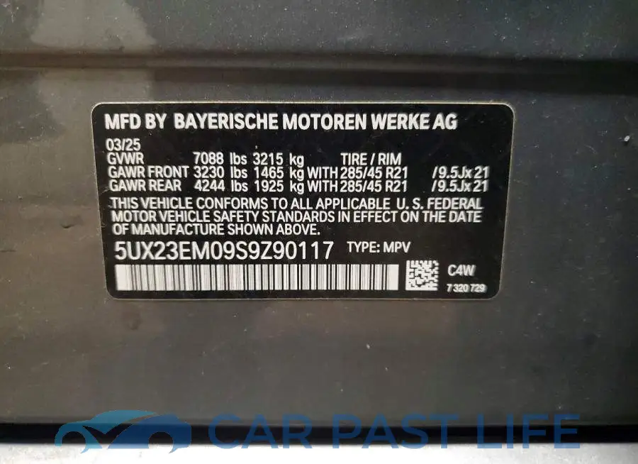 5UX23EM09S9Z90117# 14
