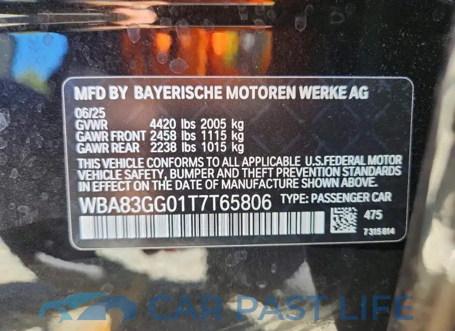 WBA83GG01T7T65806# 12
