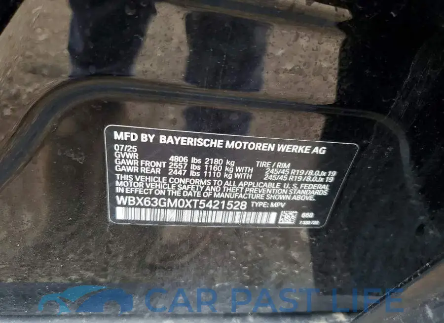WBX63GM0XT5421528# 12