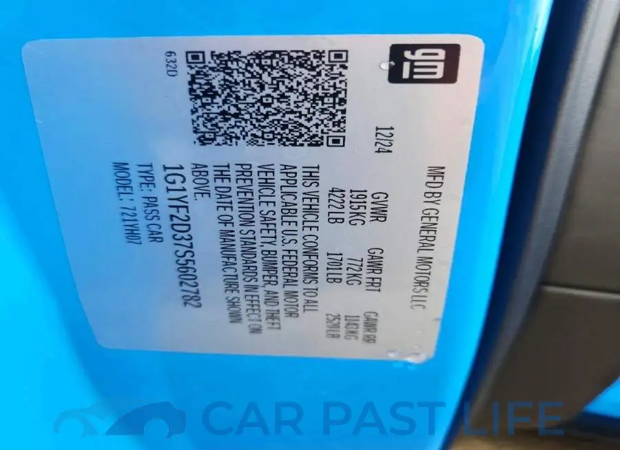 1G1YF2D37S5602782# 13