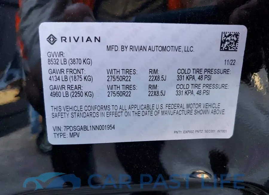 7PDSGABL1NN001954# 12