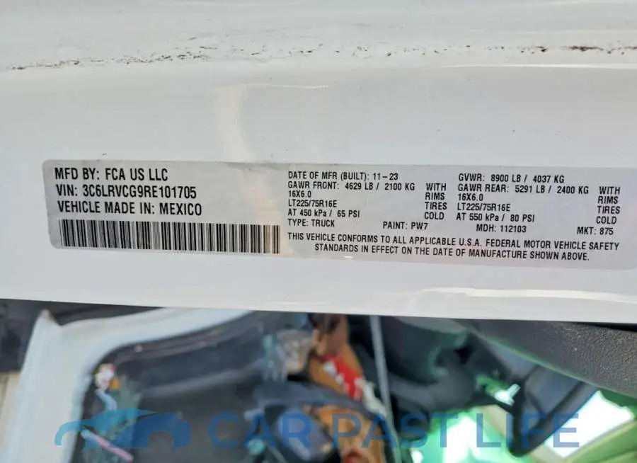 3C6LRVCG9RE101705# 13