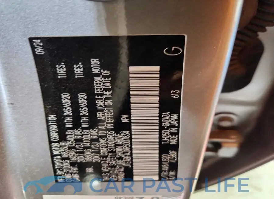 JTEABFAJXR5007834# 13