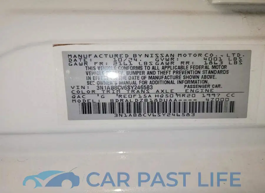 3N1AB8CV6SY246583# 12