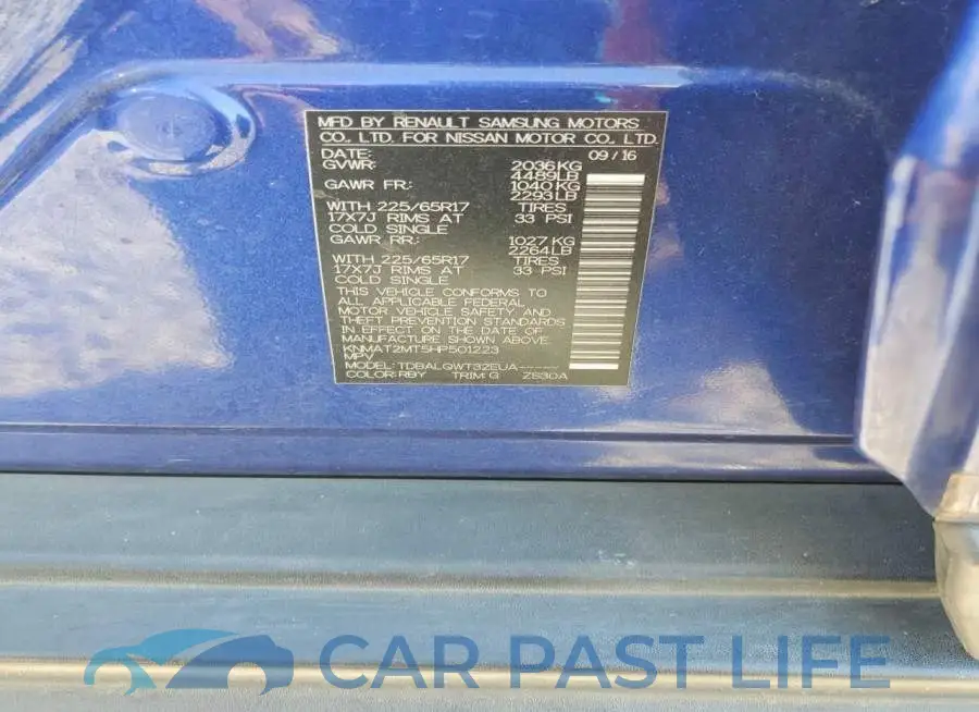 KNMAT2MT5HP501223# 13