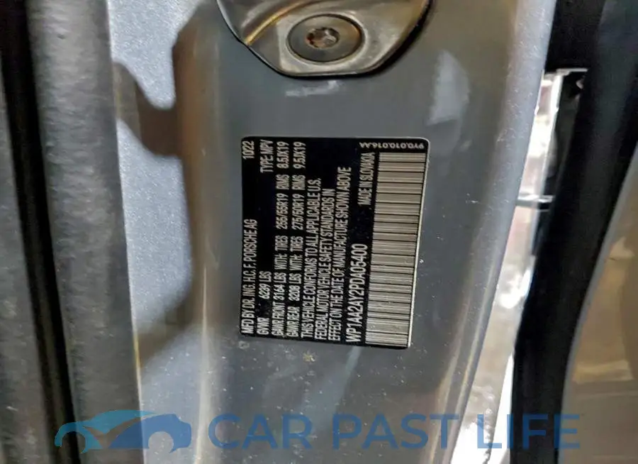 WP1AA2AY2PDA05400# 13