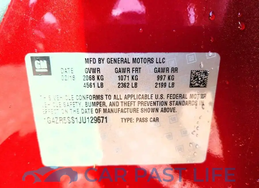 1G4ZR5SS1JU129671# 12