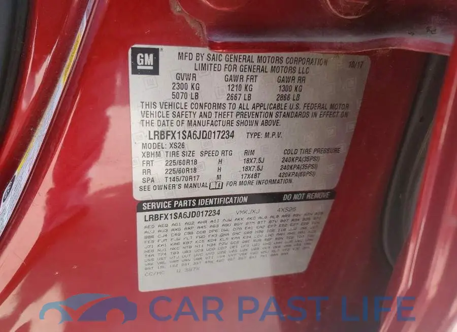 LRBFX1SA6JD017234# 13