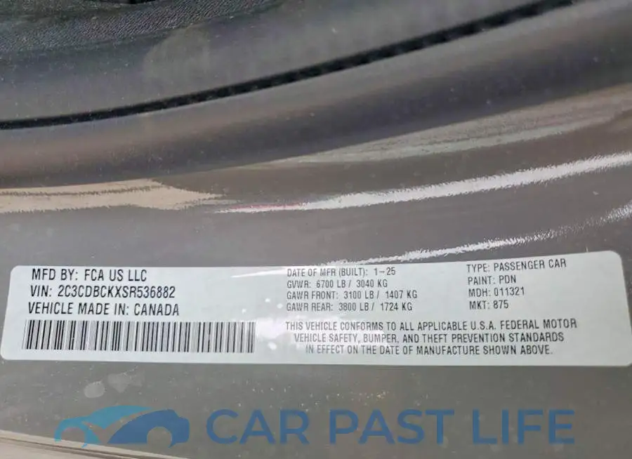 2C3CDBCKXSR536882# 12