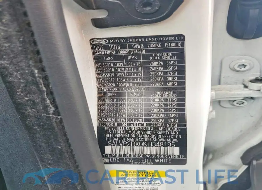 SALVP2RX0KH348195# 13