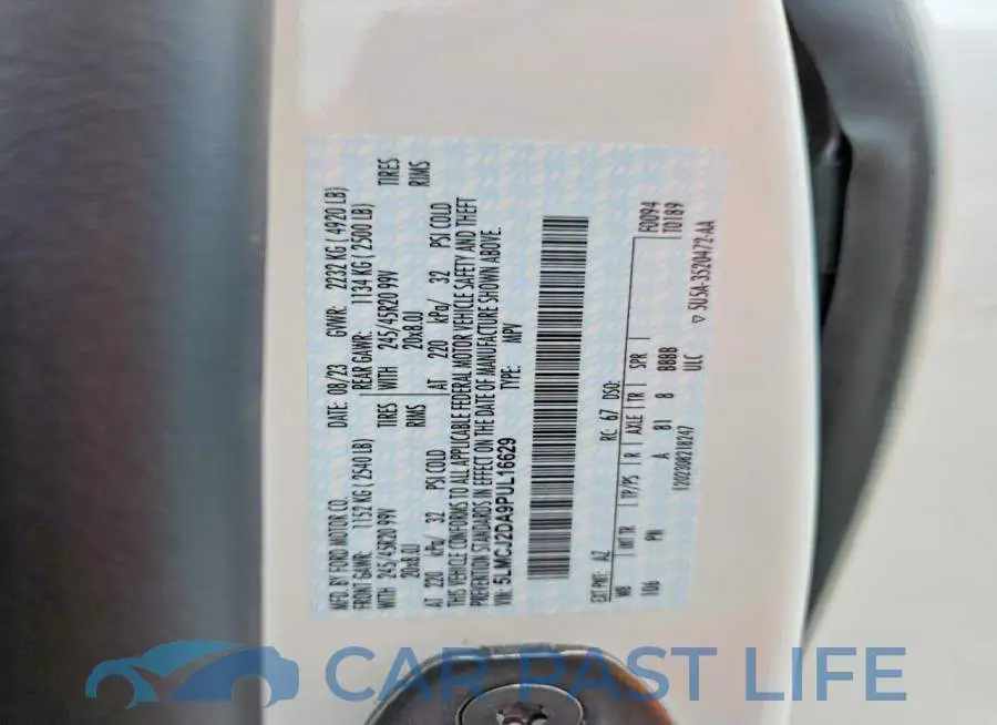 5LMCJ2DA9PUL16629# 14