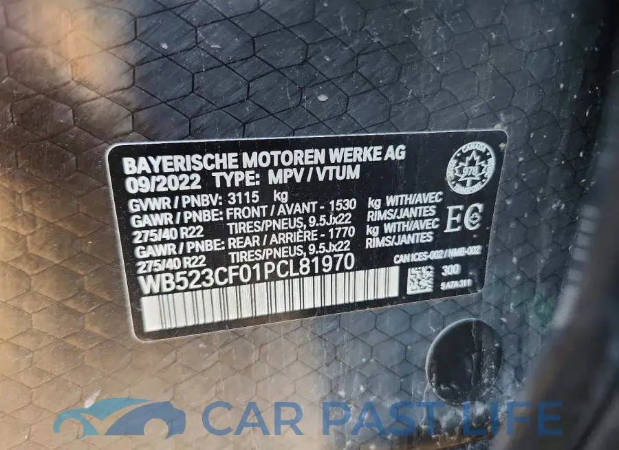 WB523CF01PCL81970# 13