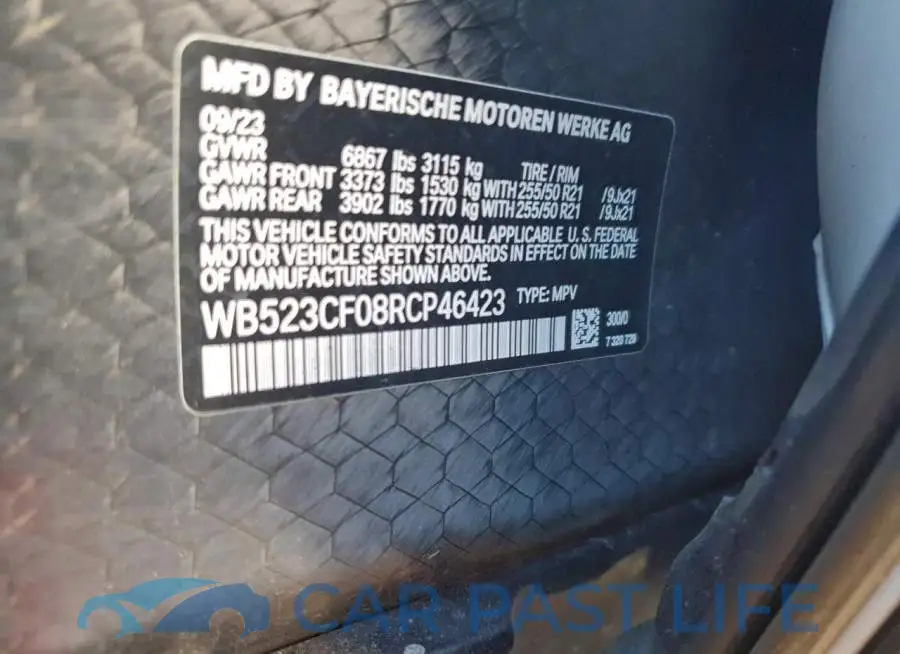 WB523CF08RCP46423# 13
