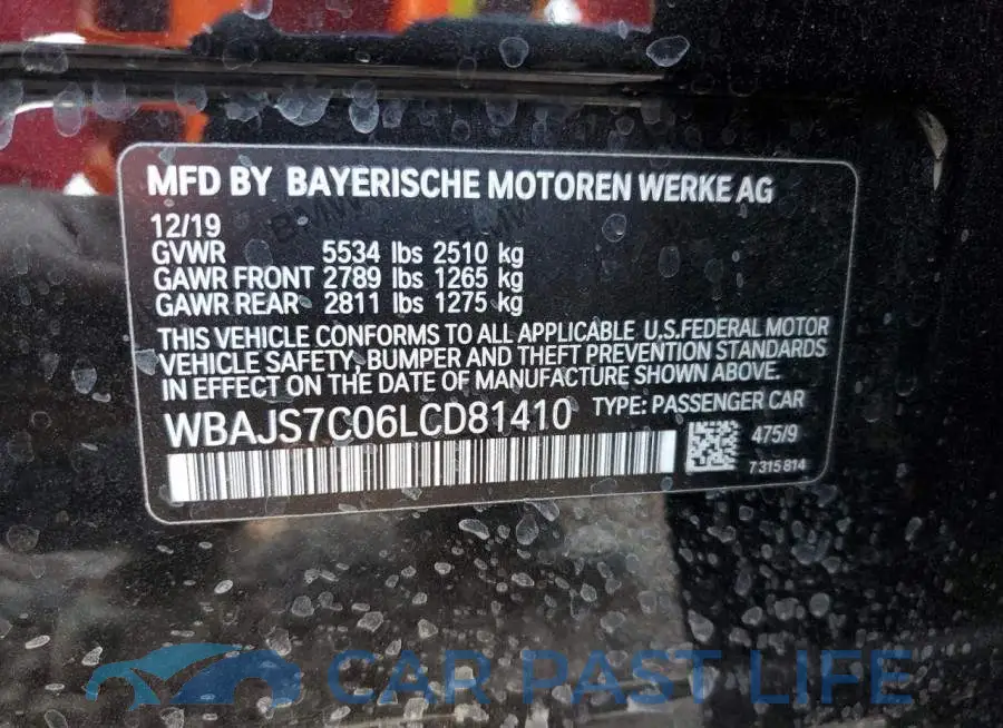WBAJS7C06LCD81410# 12