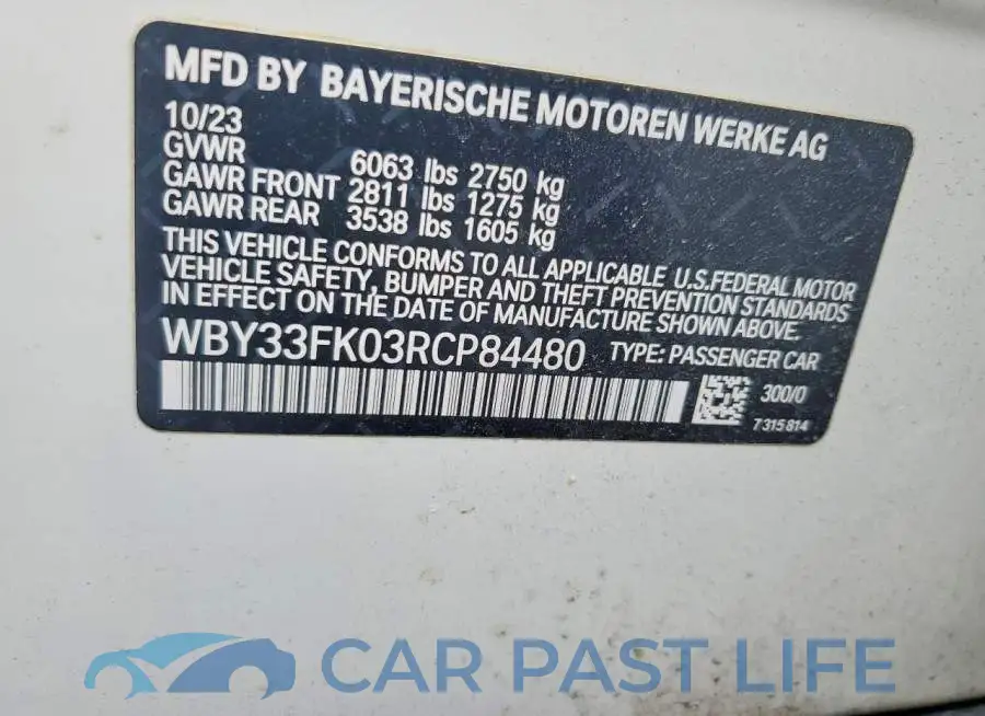 WBY33FK03RCP84480# 12