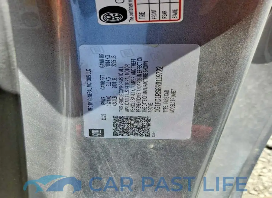 1G1FD1RS8R0119722# 12