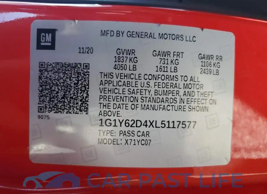 1G1Y62D4XL5117577# 12