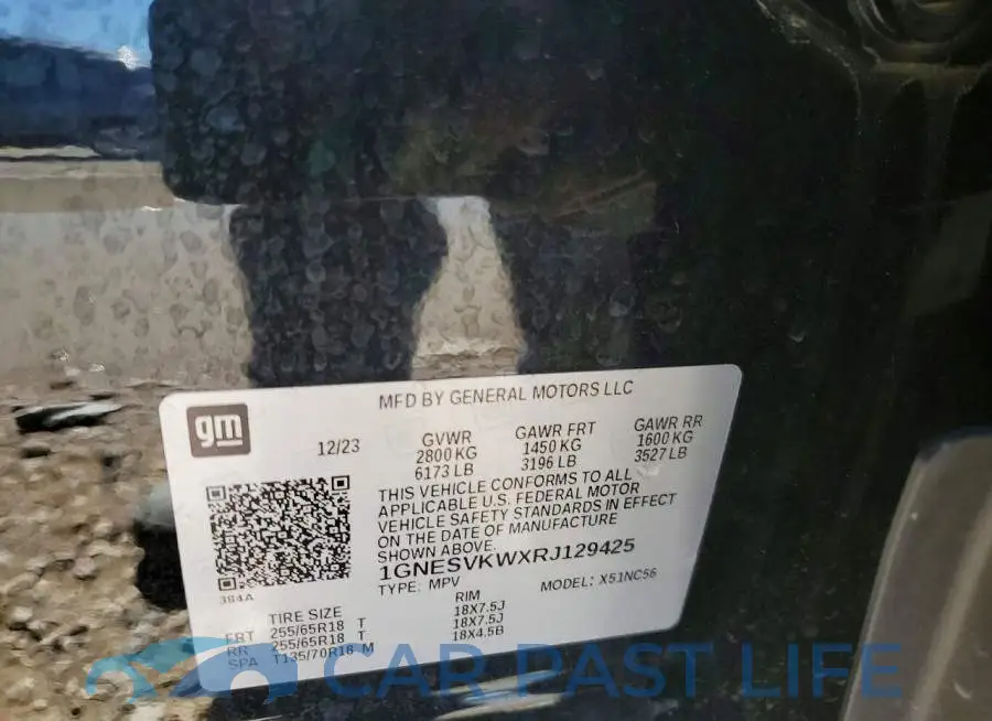 1GNESVKWXRJ129425# 14