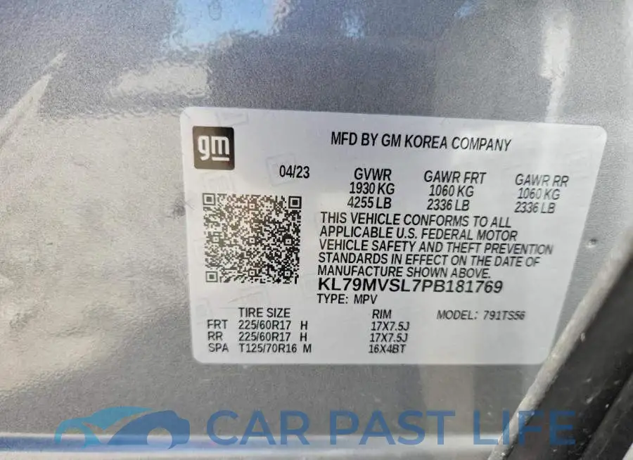 KL79MVSL7PB181769# 12