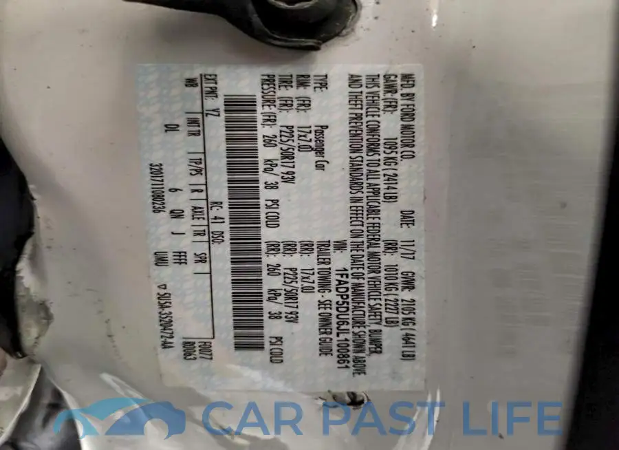 1FADP5DU6JL100861# 13