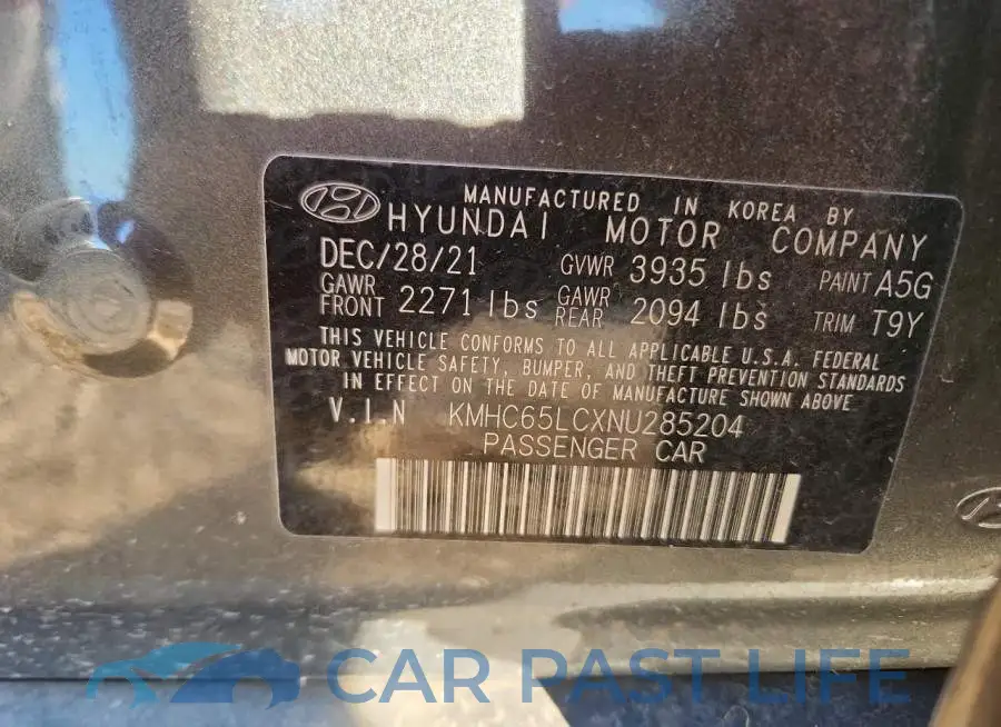 KMHC65LCXNU285204# 13