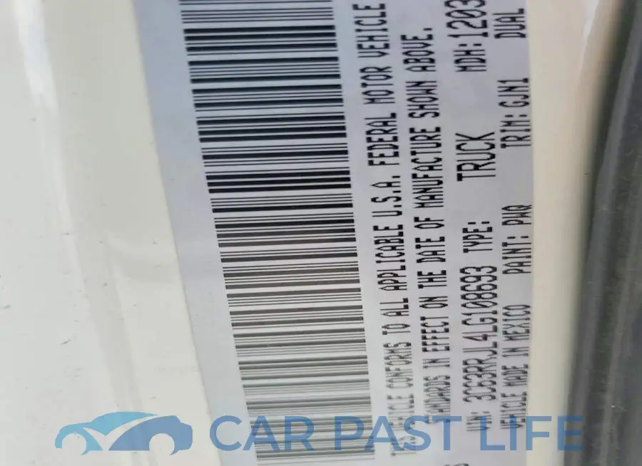 3C63RRJL4LG108693# 12