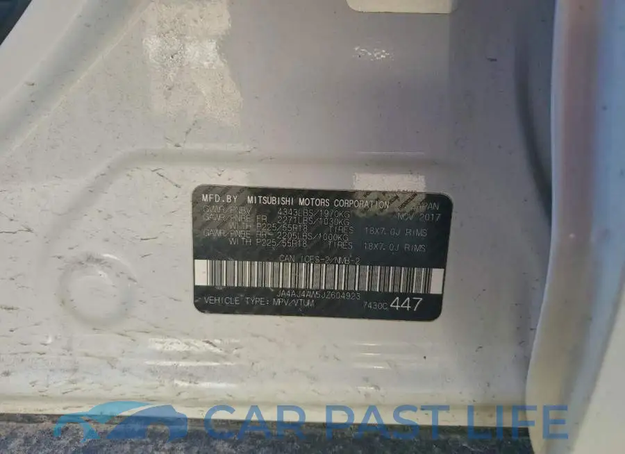 JA4AJ4AW5JZ604923# 14