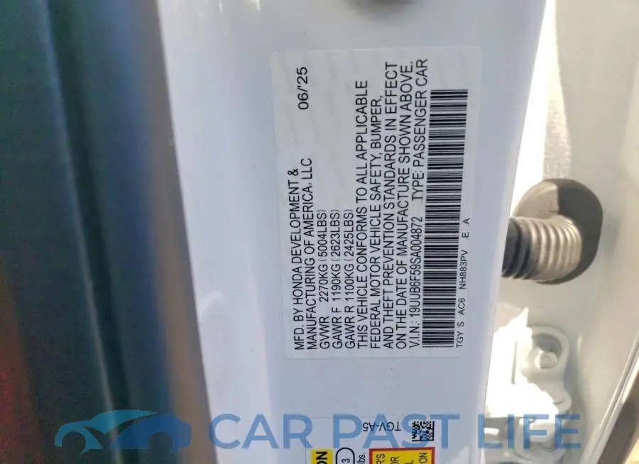 19UUB6F59SA004872# 12