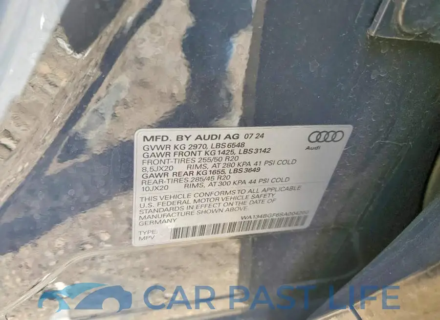 WA134BGF6SA004200# 12