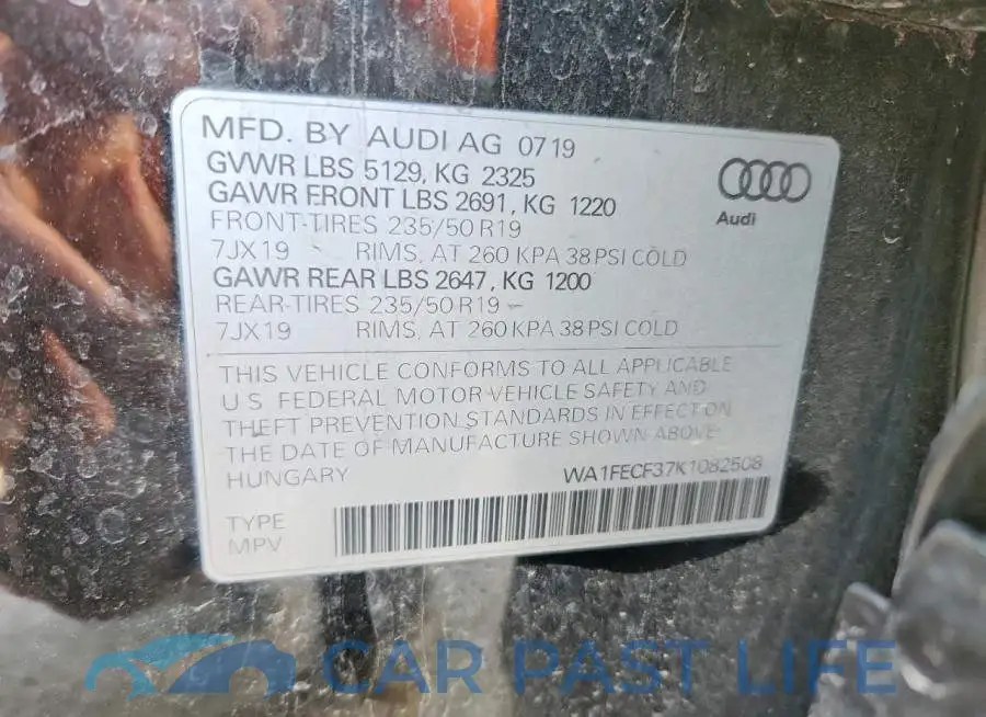 WA1FECF37K1082508# 14