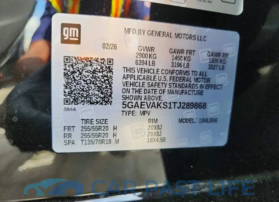 5GAEVAKS1TJ289868# 13