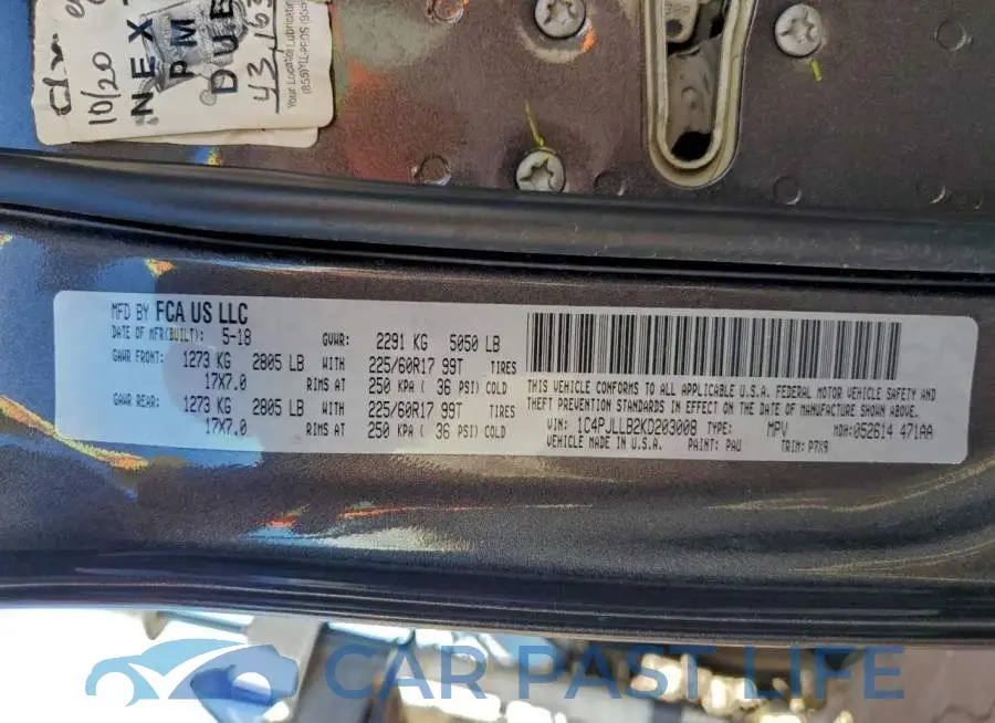 1C4PJLLB2KD203008# 14
