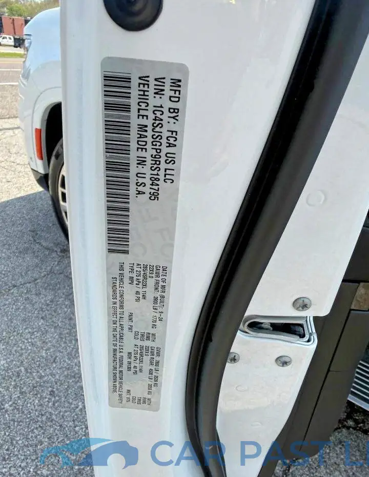 1C4SJSGP9RS184795# 10