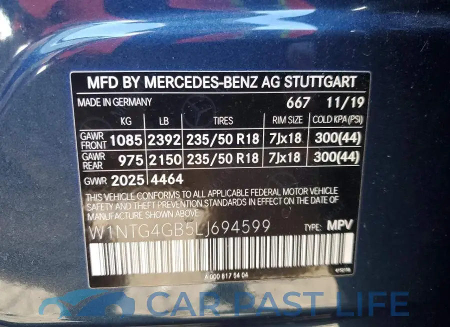 W1NTG4GB5LJ694599# 13