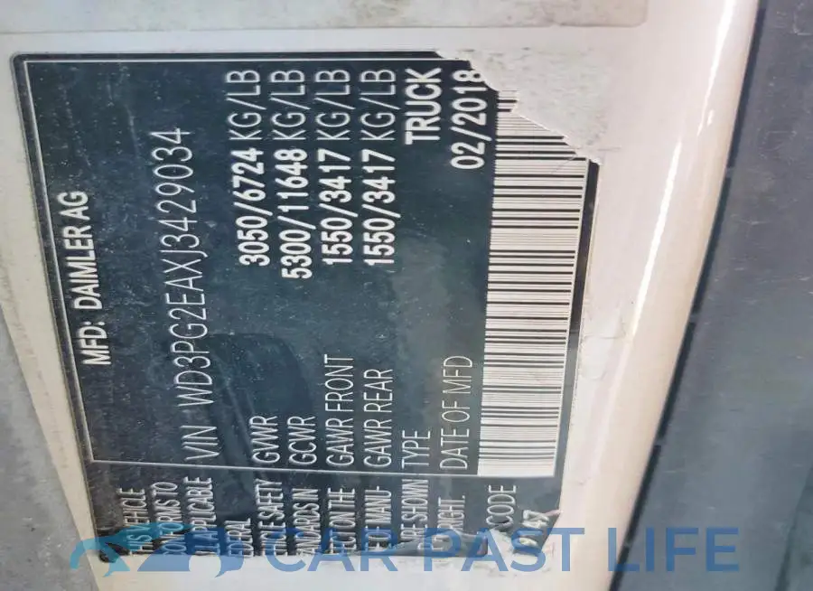 WD3PG2EAXJ3429034# 13