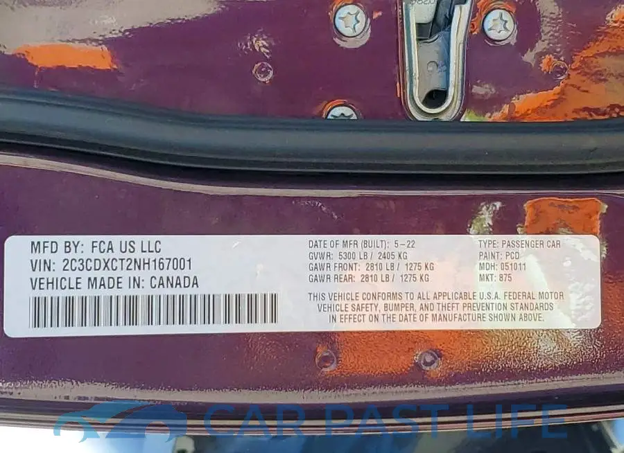 2C3CDXCT2NH167001# 13
