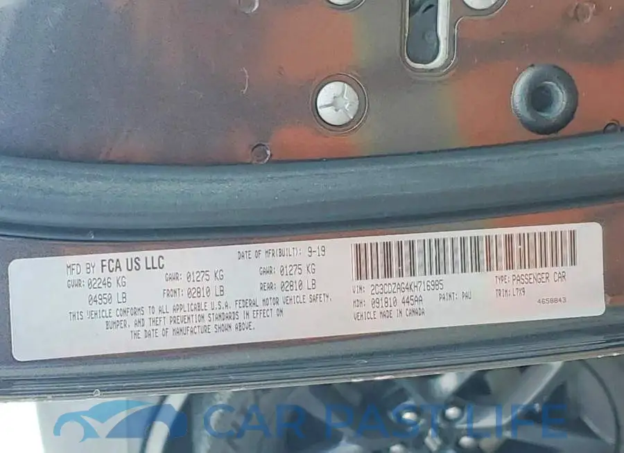 2C3CDZAG4KH716985# 12