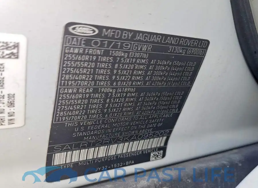 SALRT2RV3KA095202# 13