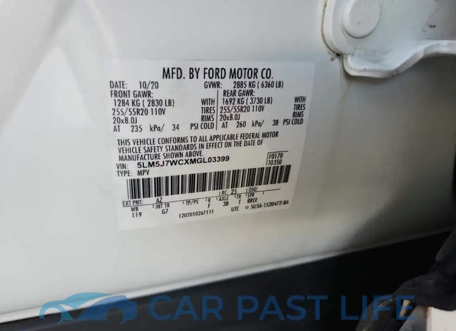 5LM5J7WCXMGL03399# 12