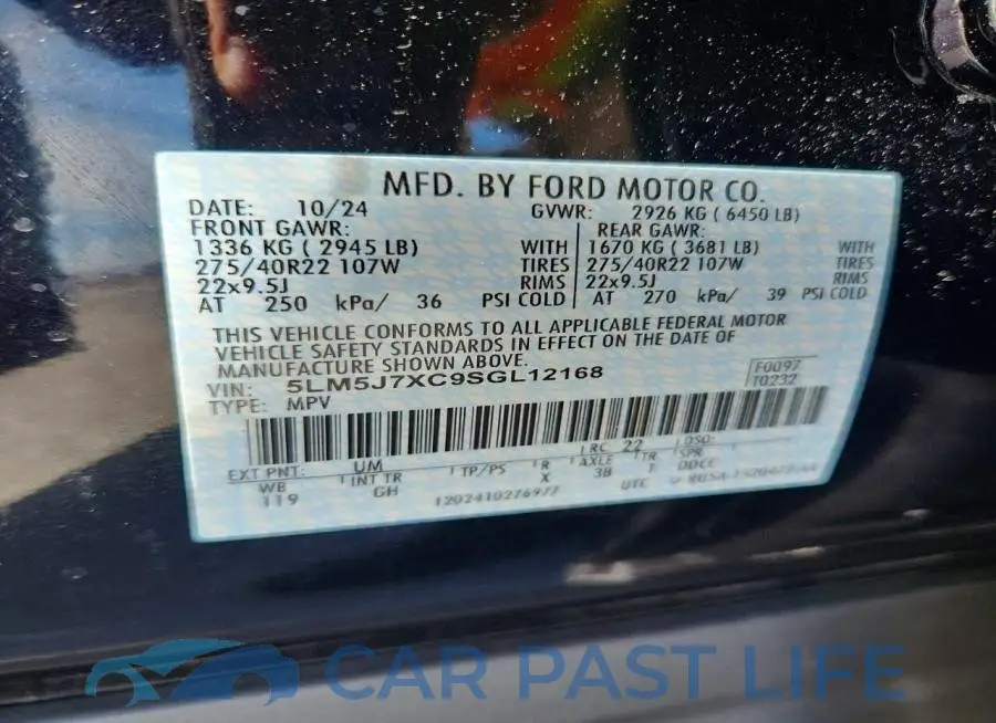 5LM5J7XC9SGL12168# 13