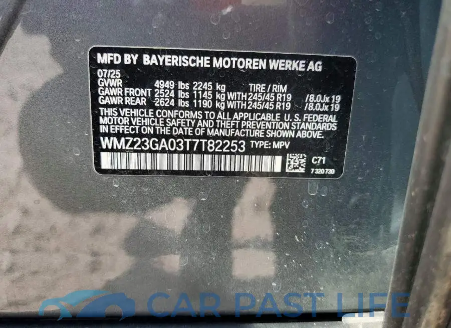 WMZ23GA03T7T82253# 13