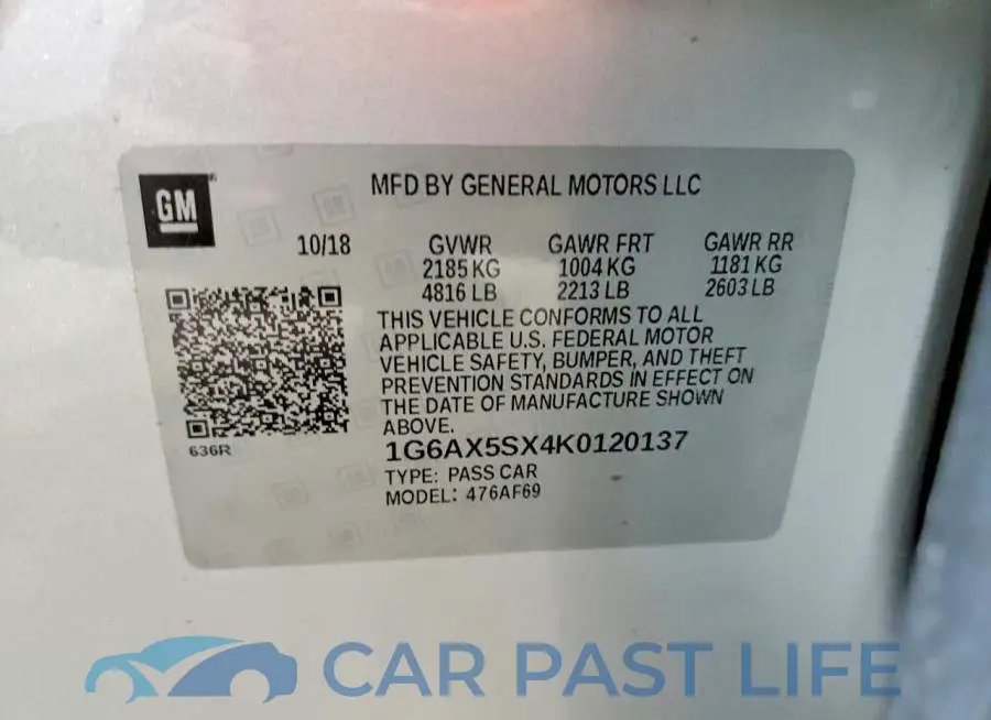 1G6AX5SX4K0120137# 12