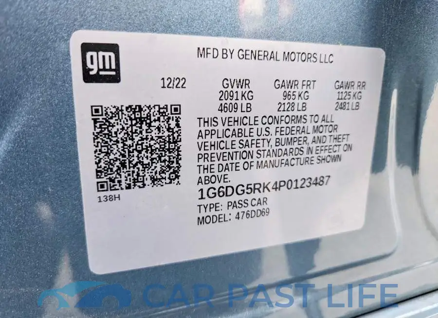 1G6DG5RK4P0123487# 12