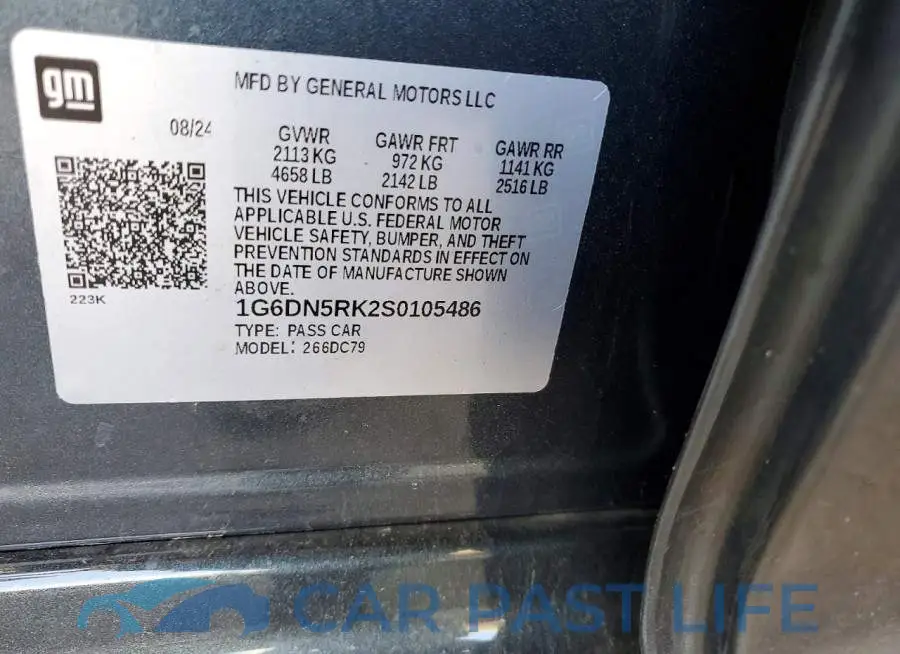 1G6DN5RK2S0105486# 12