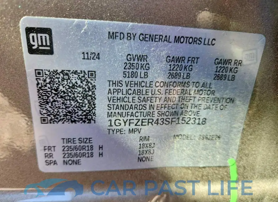 1GYFZER43SF152318# 13