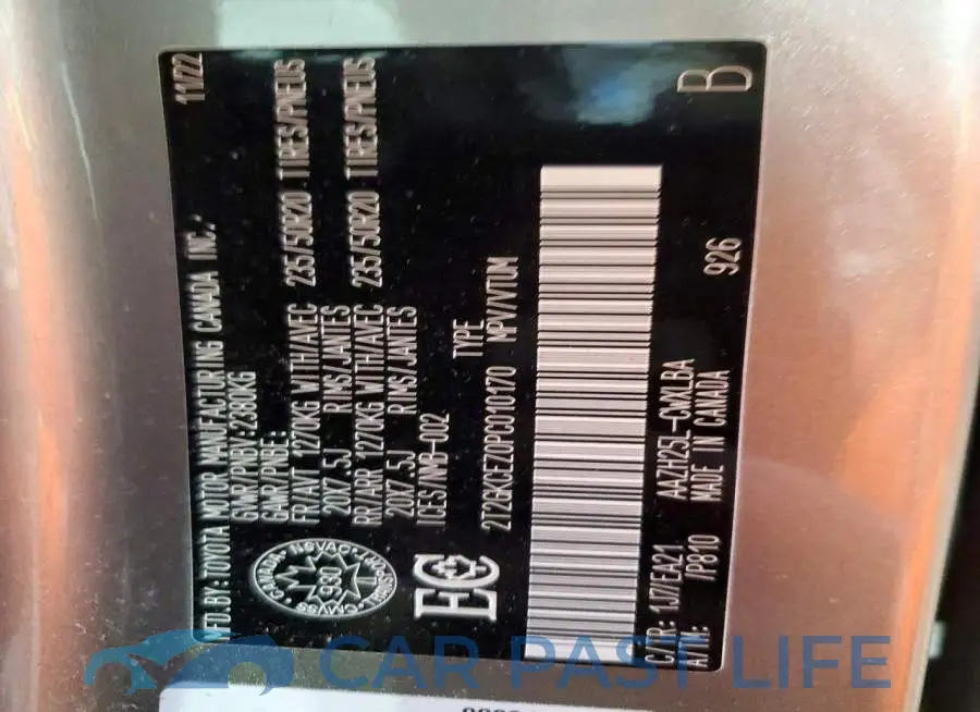 2T2GKCEZ0PC010170# 14