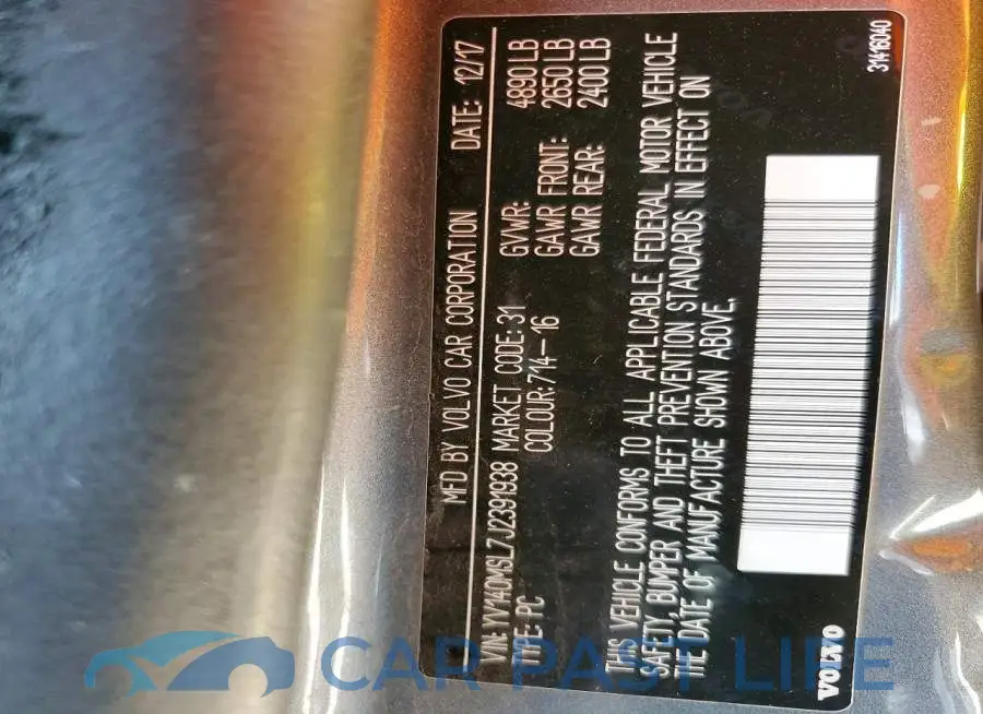 YV140MSL7J2391938# 12