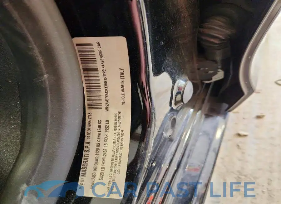 ZAM57YSA3K1316815# 12