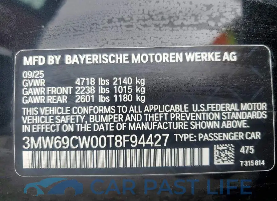 3MW69CW00T8F94427# 13