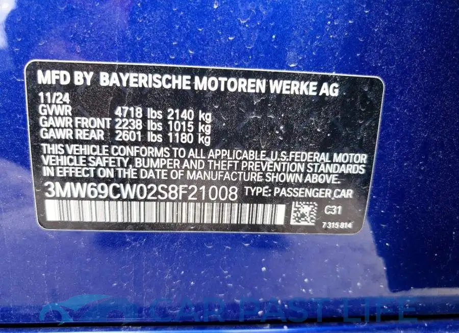 3MW69CW02S8F21008# 13